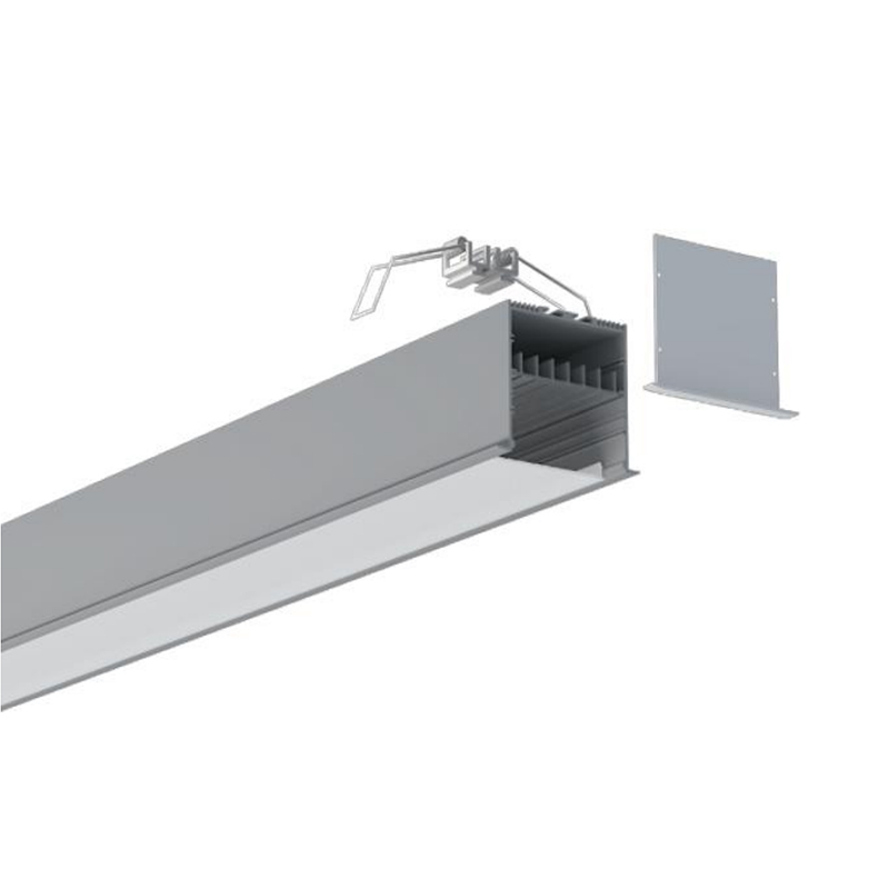 Recessed LED Strip Aluminum Profile For LED Tape Lighting - Inner Width 70mm